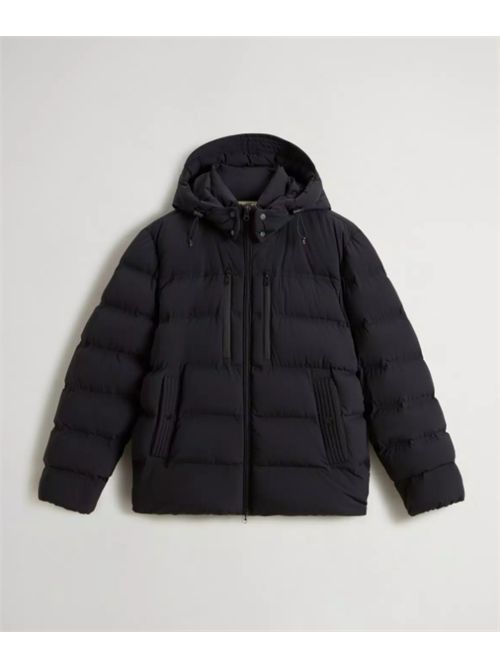 MATT STRETCH PUFFER JACKET WOOLRICH | CFWOOU2088MRUT3107100 BLACK